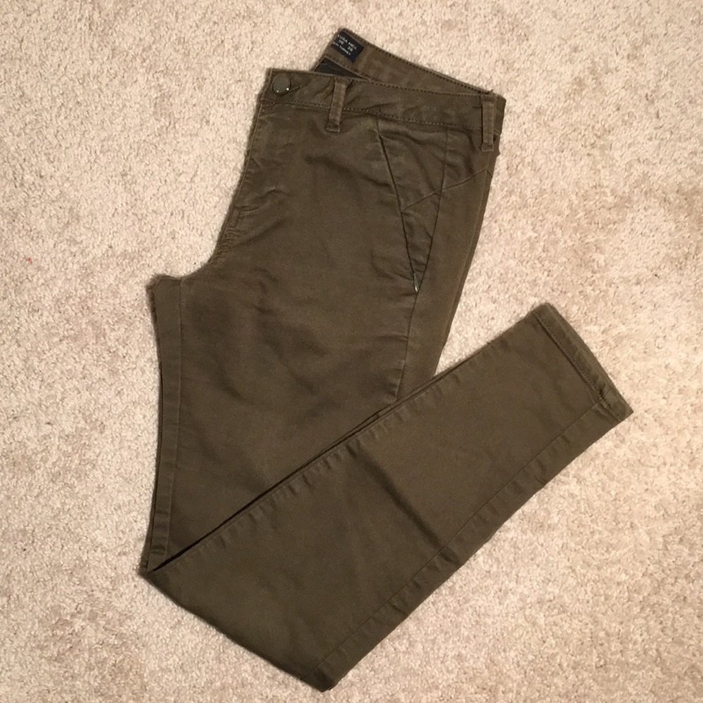 Zara Olive Slim Pants